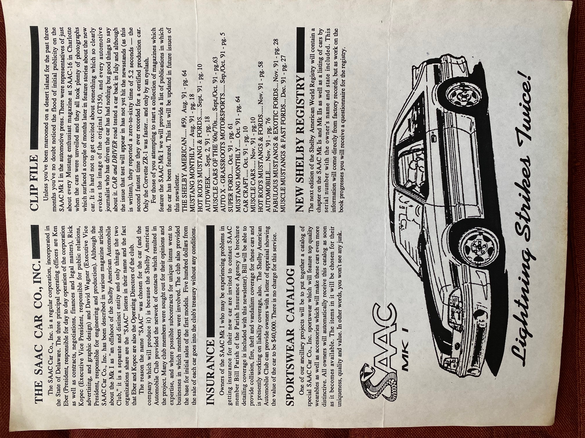 The Lightning Rod newsletter page 2